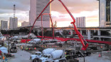 Massive pour keeps MiamiCentral on track for All Aboard Florida