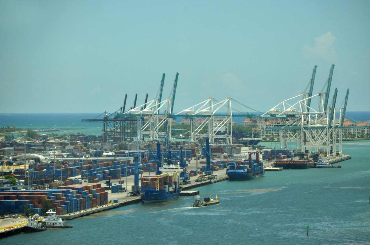 Busier port unloads its widest ship