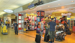 Customers now are frequent and plentiful at nationally-known retailers at the airport.