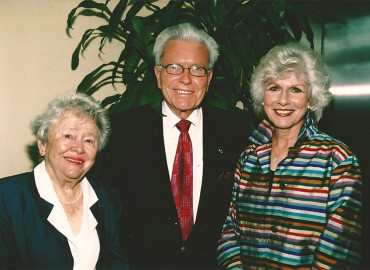 Maryann and Gregory Wolfe with Diane Rehm