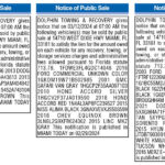 Notice of Public Sale, Miami Today Legals