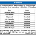 Auction Sale, Miami Today Legals