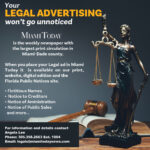 Legal Advertising Miami Today