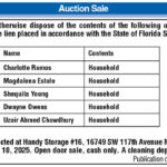 Auction Sale, Miami Today Legals