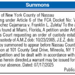 Summons, Miami Today Legals