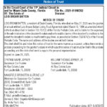 Notice of Trust, Miami Today Legal
