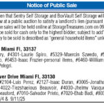 Notice of Public Sale, Miami Today Legals