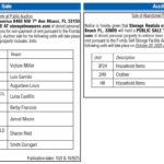 Auction Sale, Miami Today Legals