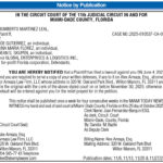 Notice by Publication, Miami Today Legals