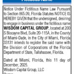 Fictitious name, Miami Today Legals