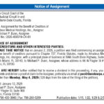 Notice of Assignment, Miami Today News