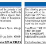 Miami Today Legals, Notice of Public Sale