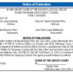 Notice of Publication, Miami Today Legals